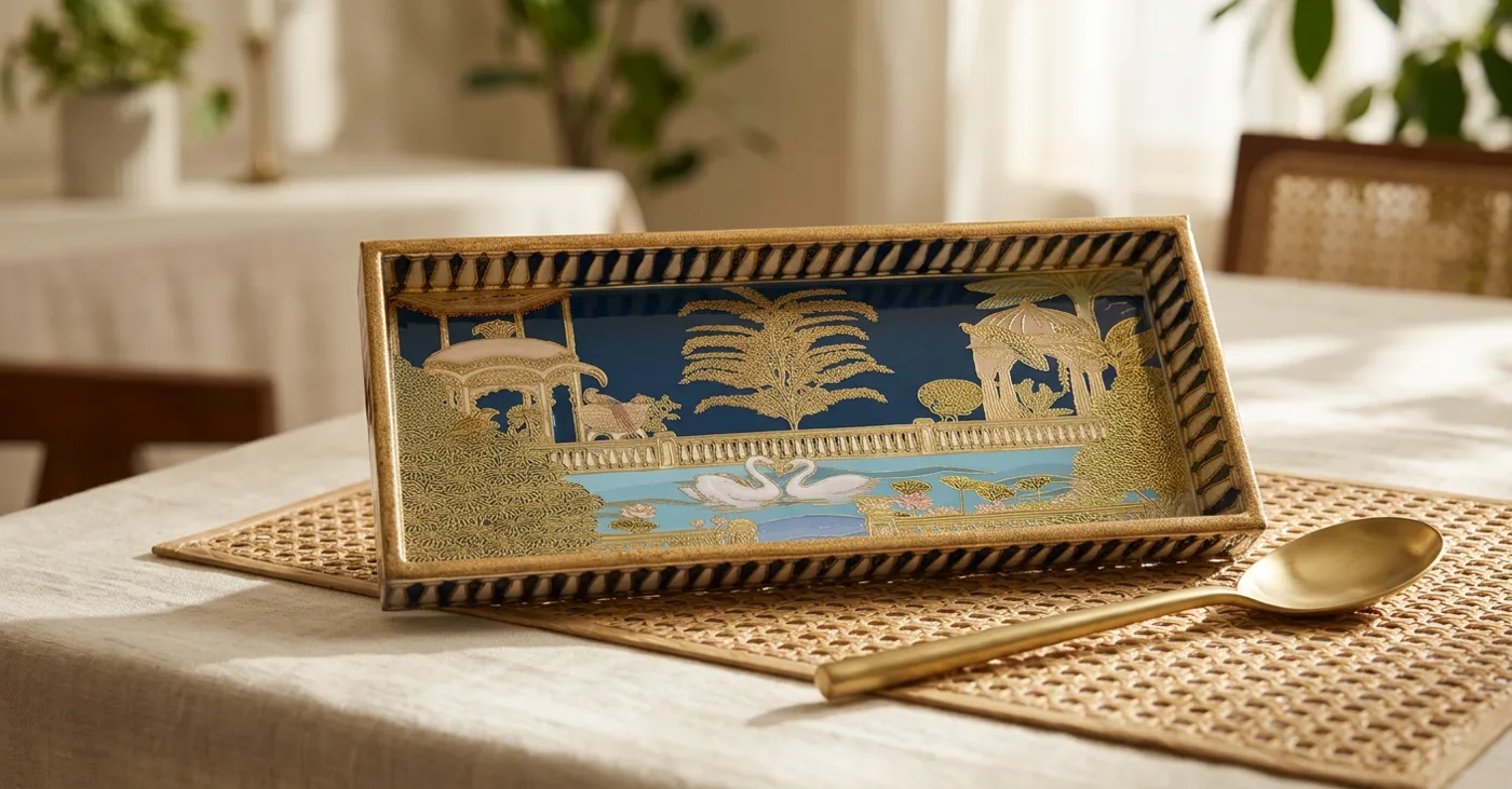 Pan Tray in Hansa Mahal design