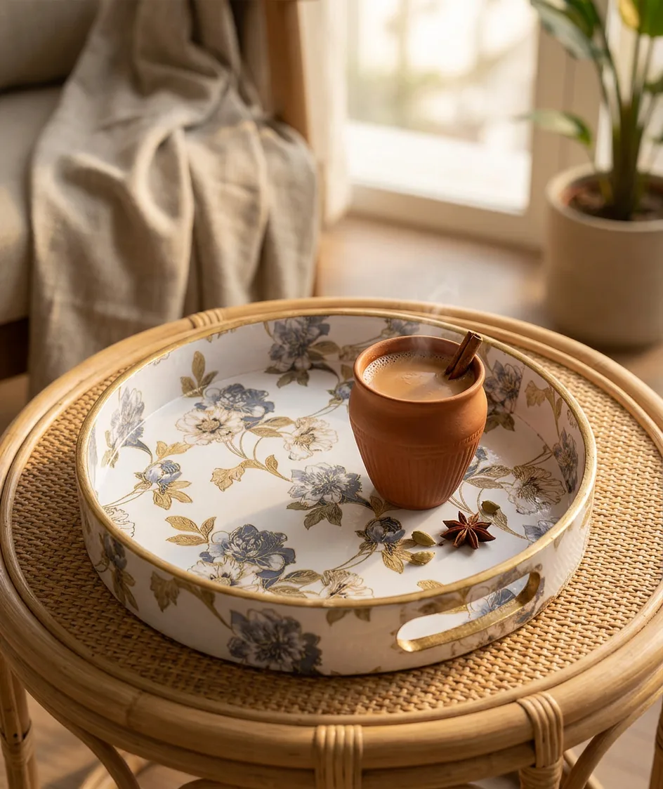 Round Trays (SL) 12" in Nilofar design