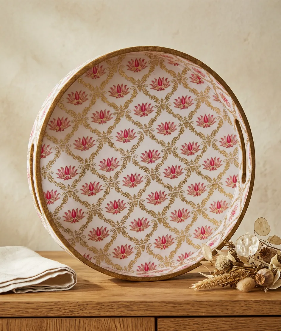 Round Trays (SL) 12" in Padma design