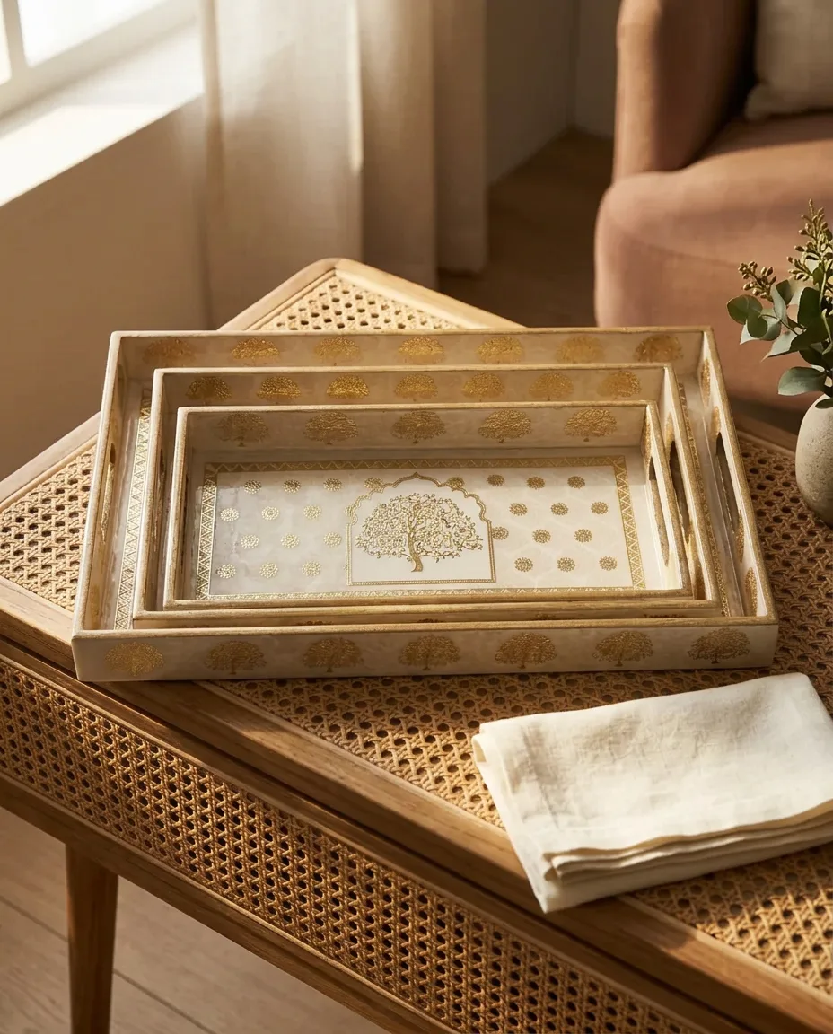 3 PC Tray Set 16x10" — Vriksha — Lifestyle 2