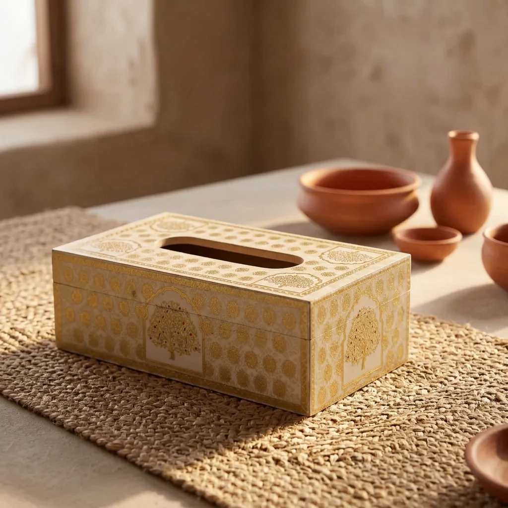 Tissue Box in the Vriksha design